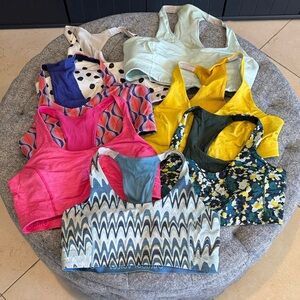 Outdoor Voices Tech Sweat Racerback Bras size XL (set of 7)